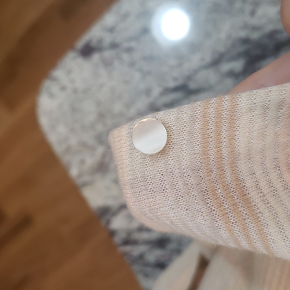 Ann Taylor Lightweight Buttondown  Sweater with Decorative Buttons - Picture 5 of 5